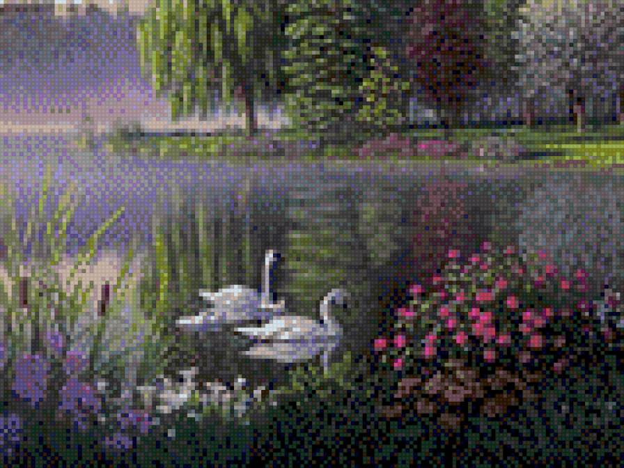 лебеди - лебеди, птицы - предпросмотр