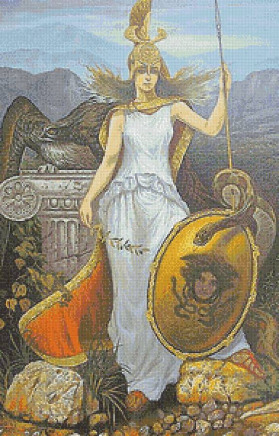 Богиня мудрости (живопись) - дама, девушка, картина, история, живопись - предпросмотр