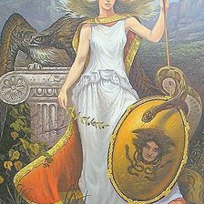 Схема вышивки «Богиня мудрости (живопись)»