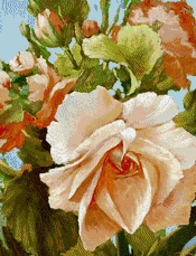 Роза (живопись) А.Горцевич - розы, цветы, живопись - предпросмотр