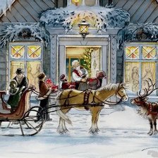 Схема вышивки «Зимнее настроение»