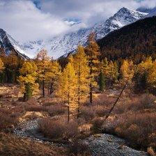 Схема вышивки «Осень в горах»