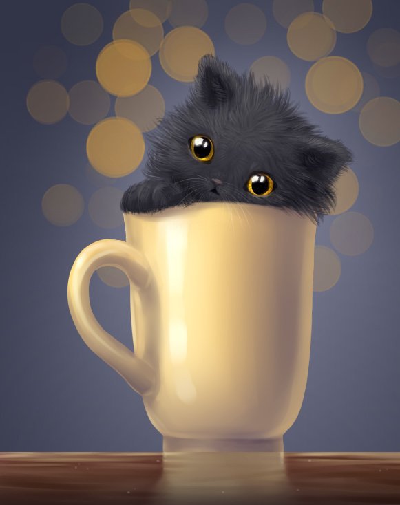 Котенок - коты, животные - оригинал