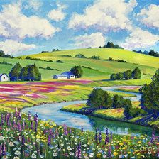 Схема вышивки «Яркие краски лета»