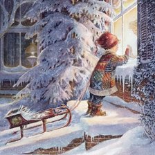 Схема вышивки «Зимнее настроение 2»