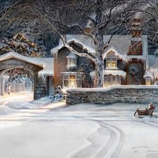 Схема вышивки «Зимнее настроение 3»