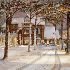 Схема вышивки «Зимнее настроение 6»