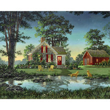 Схема вышивки «Уютное местечко 1»