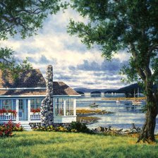 Схема вышивки «На берегу моря»