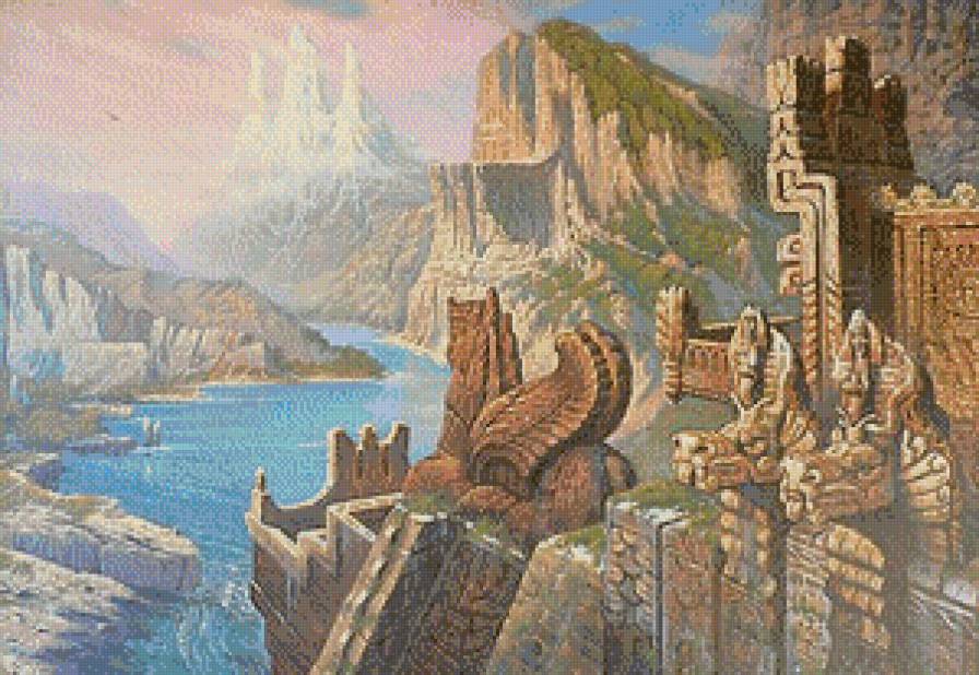 Пейзаж с трезубцем - пейзаж.картина.живопись, история - предпросмотр