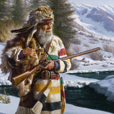 Схема вышивки «Охотник»