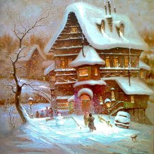 Схема вышивки «Серия "Зимний пейзаж"»