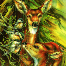 Схема вышивки «Тотемные животные»