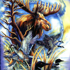 Схема вышивки «Тотемные животные 1»