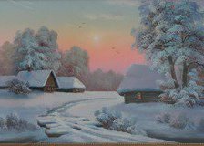 Схема вышивки «Зима»