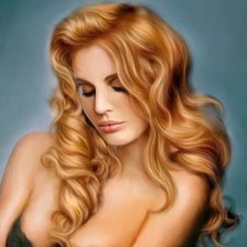 Схема вышивки «Девушка»