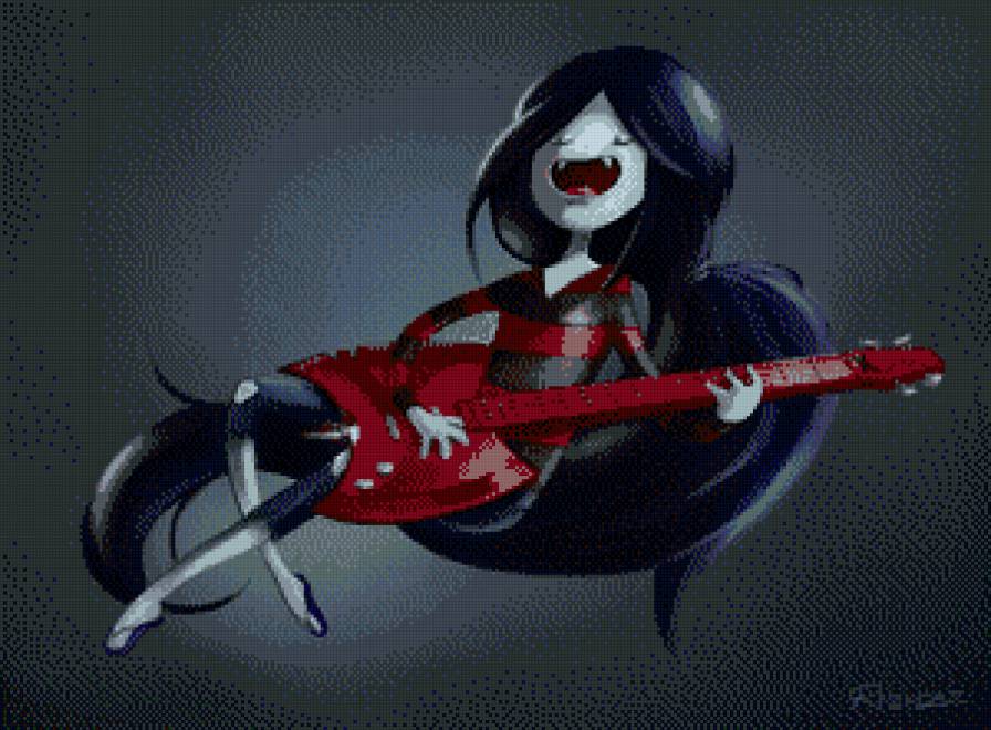 Marcelin - гитара, девушка, марселин, время приключений - предпросмотр