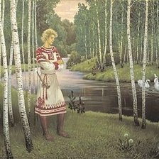 Схема вышивки «Русь Великая..."Лель"(живопись Ольшанский)»