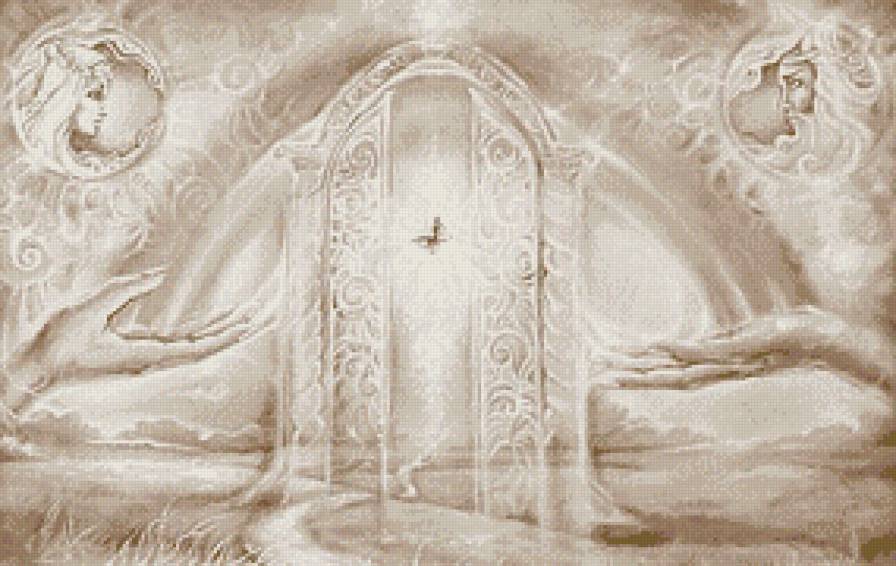 Рождение новой жизни - живопись, монохром, фэнтези, сепия, романтика, картины, жизнь - предпросмотр