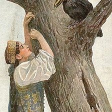 Схема вышивки «Старый ворон»