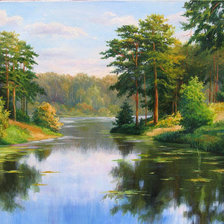 Схема вышивки «Пейзаж»