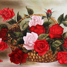 Схема вышивки «розы»