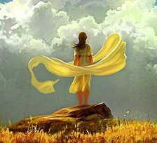 Схема вышивки «девушка»