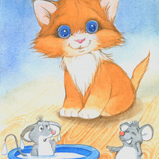 Схема вышивки «Искупался...»