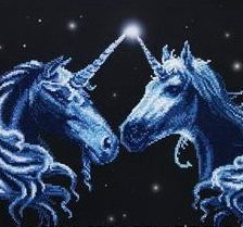 Схема вышивки «Единороги»