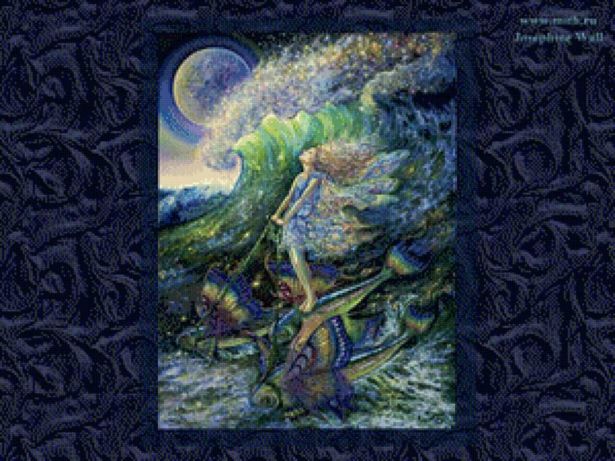 Серия "Сказочный мир" - сказка, девушка, рыбки, море - предпросмотр