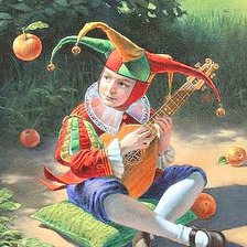 Схема вышивки «Мальчик-шут»