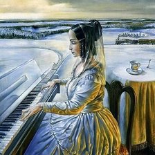 Схема вышивки «Анна (сюрреализм)»