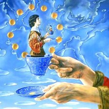 Схема вышивки «Чаепитие (сюрреализм)»