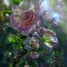 Схема вышивки «цветочки»