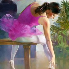 Схема вышивки «Балерина»