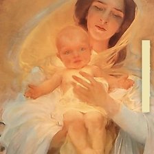 Схема вышивки «Мадонна с младенцем»