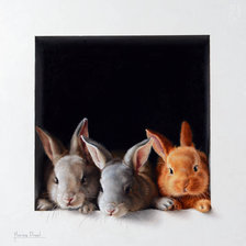 Схема вышивки «кролики»