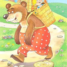 Схема вышивки «Маша и медведь»