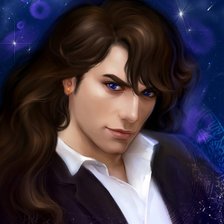 Схема вышивки «Синеглазый красавец»