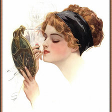 Схема вышивки «винтажная картинка»