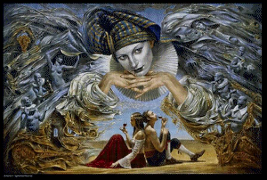 Под защитой - девушка, фэнтези, пара, любовь, парень - предпросмотр