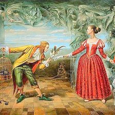 Схема вышивки «Свидание (сюрреализм)»