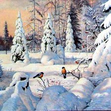 Схема вышивки «Зима»