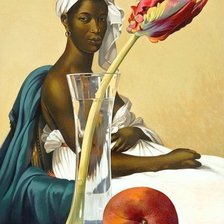 Натюрморт с тюльпаном