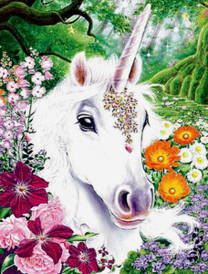 Единорог - единороги, животные, лошади - предпросмотр