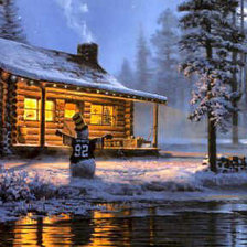 Схема вышивки «Серия "Зимний пейзаж"»