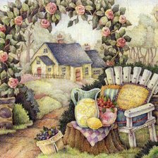 Схема вышивки «Август»