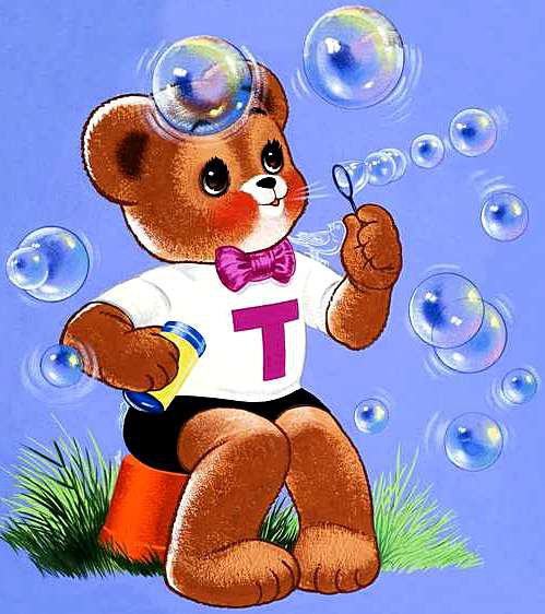 Мишка Тедди - мишки, малыши, пузыри, животные - оригинал