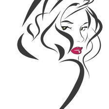 Схема вышивки «Девушка»