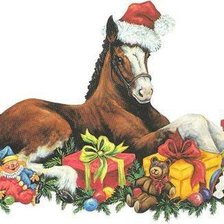 Схема вышивки «Год лошади»